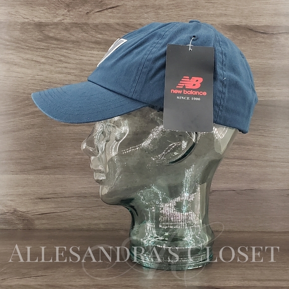 BUNDLE - 2 New Balance Hats Caps Snapback 6 Panel V990 Block N - Navy & Burgundy - Picture 11 of 13